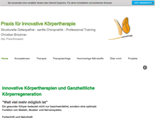 Tablet Screenshot of physiotherapie-brueckner.com